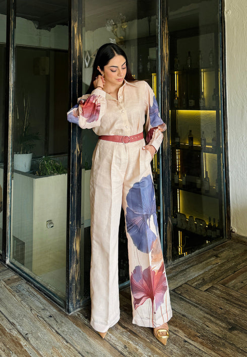 Taylor Formal Linen Coord Set